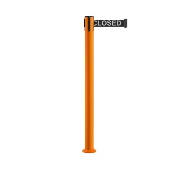 Stanchion Belt Barrier Fixed Base Orange Post 11ft.This Line...Belt, Montour Line, Mfr#: MSX630F-OR-THISLBW-110